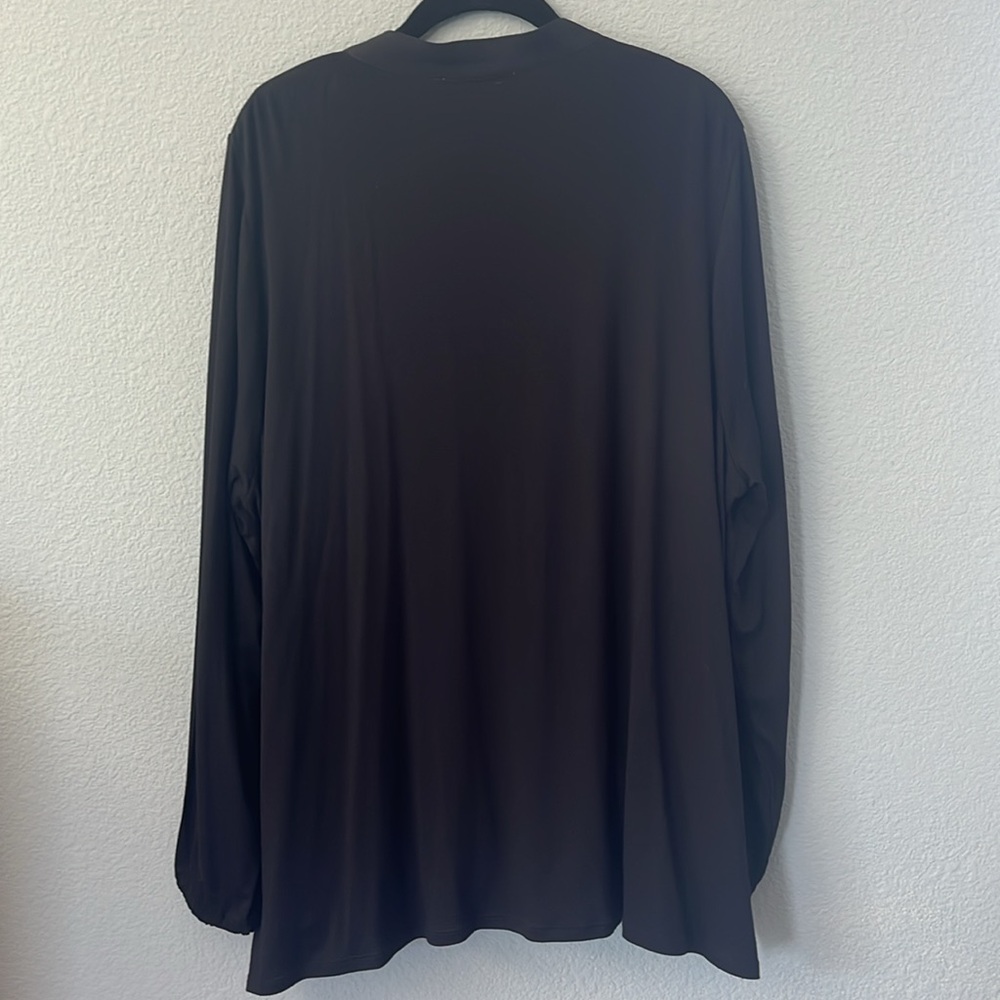 Michael Kors blouse, black, cute Crossbody detail, light wear, long slee… - Picture 4 of 5